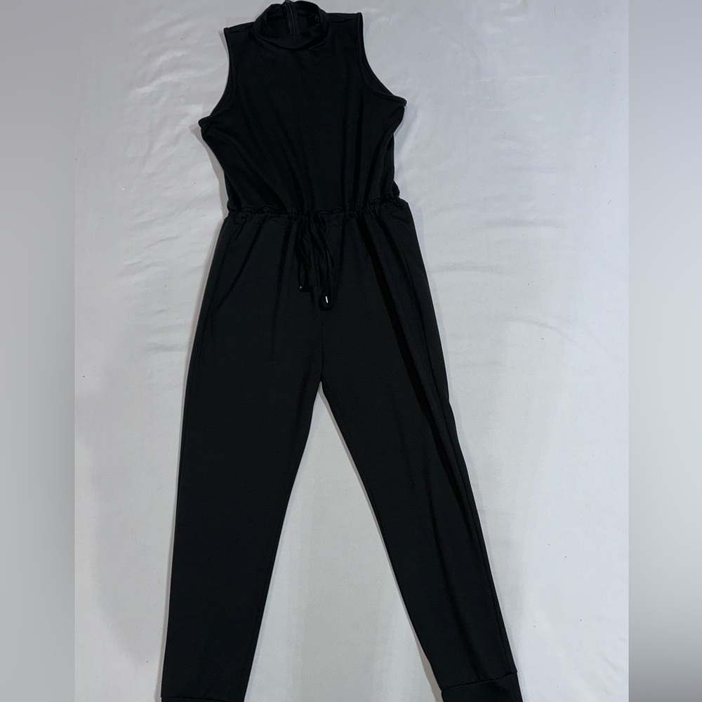 Fashion Nova Sleek Black Sleeveless Jumpsuit